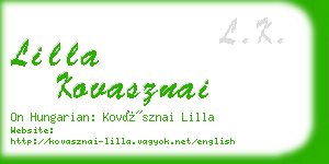lilla kovasznai business card